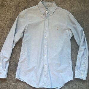 Ralph Lauren Men’s Blue Button Down Dress Shirt size small